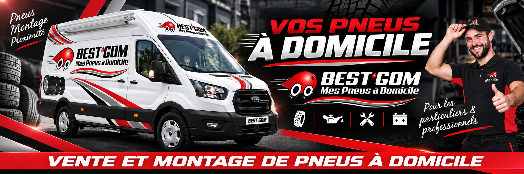 Camion atelier et mécanicien Best’Gom — vos pneus à domicile